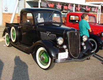 Newport Indiana Hill Climb Ford truck 